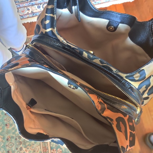 Coach cheetah saddel/shoulder bag, new! - Picture 5 of 6